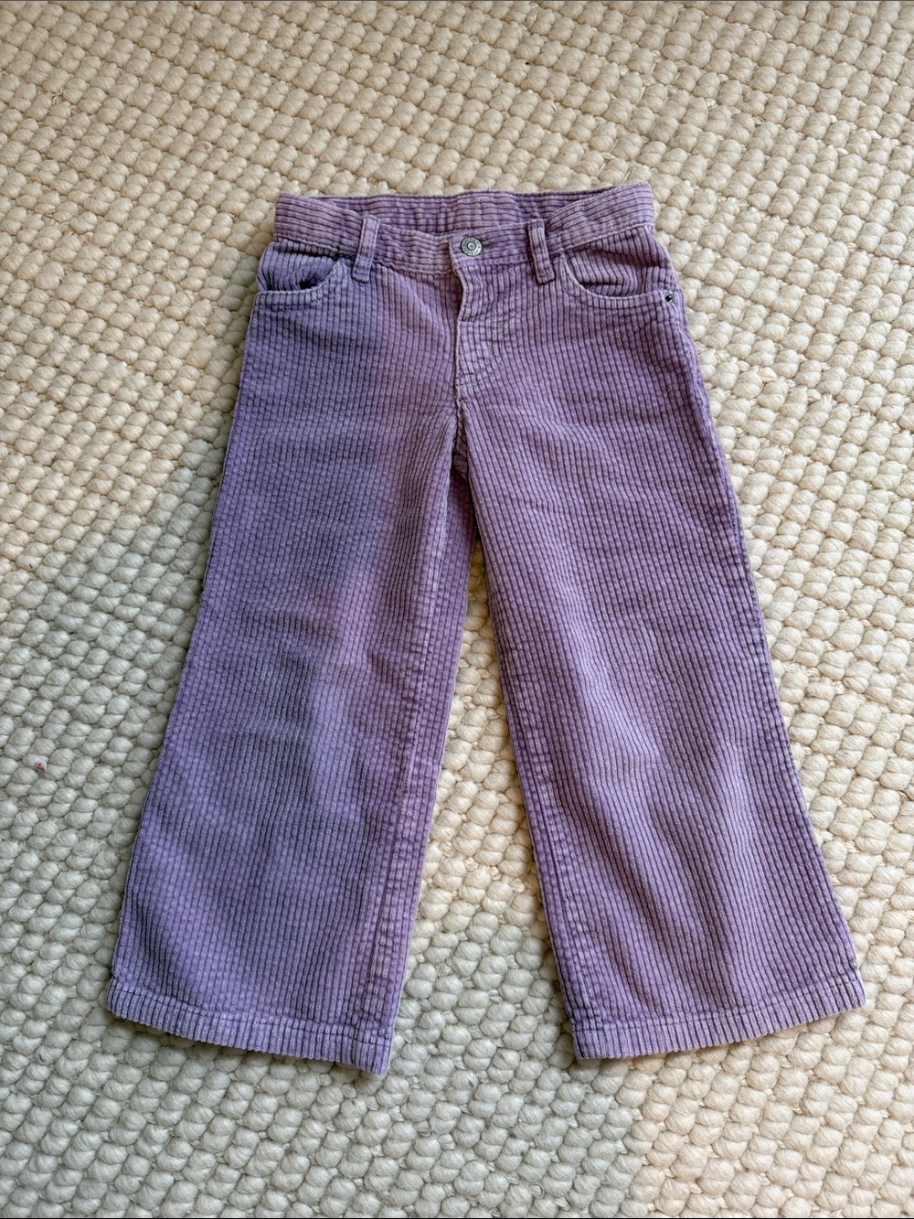 Cat & Jack adjustable waist purple corduroys, size 4T